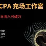 CPA充场工作室，号称单日收入10000+（揭秘）