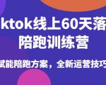 TIKTOK线上60天落地陪跑训练营，独家赋能陪跑方案，全新运营技巧干货