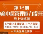 陈少珊·电商中层管理能力提升班，学习对象-电商公司各个岗位的主管，20人人以内的电商公司老板