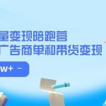 小红书流量·变现陪跑营（第8期）：私域获客广告商单和带货变现 月入10W+