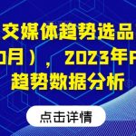 阿甘·社交媒体趋势选品案例（更新23年10月），2023年PINTEREST趋势数据分析