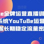 YOUTUBE金牌运营直播训练营，国内最系统YOUTUBE运营教学，掌握长期稳定流量密码