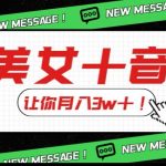 炸裂新玩法，靠美女＋音乐让你月入3W＋，操作简单新手小白都能做【揭秘】