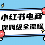 月入5W小红书掘金电商，11月最新玩法，实现弯道超车三天内出单，小白新手也能快速上手