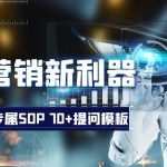 品牌营销新利器：CHATGPT专属SOP，70+提问模板【文档】