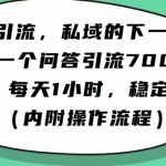 怎么搞精准创业粉？微信新赛道，每天一小时，利用AI一个问答日引100精准粉