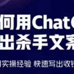 如何用CHATGPT写出杀手文案，6个月实操经验，快速写出收钱文案