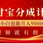 支付宝视频分成计划，一万播放200-300+，抓紧来干