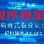 微信小程序撸金6.0，病毒式裂变玩法，日入3张