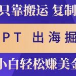 小说出海掘金搬运，挣老外美刀，仅需GPT粘贴复制，小白也能玩转