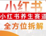 小红书养生赛道全方位玩法拆解，小白可做，轻松月入过w