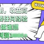 门槛低，收益高，不需要任何经验，谁做谁挣，单日利润多张