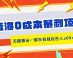 蓝海0成本暴利项目，小红书卖合同模板，无脑搬运一部手机轻松日入5张