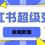 全网独家小红书保姆级陪跑项目实操日入多张