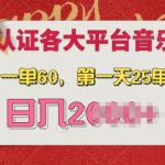 AI音乐申请各大平台音乐人，最详细的教材，日入多张