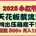 首次揭秘：彻底打通小红书截流思路，全行业全链路打法，当天引爆你的通讯录 私域大咖自用法
