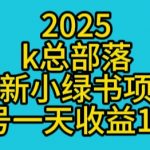 2025最新小绿书项目玩法，单号一天收益多张