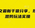 小说推文最新干货分享，现言剧情混剪玩法实操