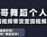 抖音舞蹈账号运营与变现实战课，舞蹈个人ip短视频带货变现