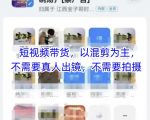 宝子哥头部团队短视频带货，以混剪为主，不需要真人出镜，不需要拍摄【更新】