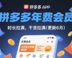 拼多多年费会员，实经验分享操，时长拉满，干货拉满(更新6月)