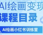 AI绘画小红书训练营，DeepSeek绘画+小红书自媒体变现全流程