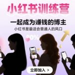 小红书训练营一起成为賺钱的博主，小红书是最适合普通人的风口