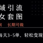 私域卖套图每天3-5单   每单利润99-2张+