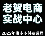 老贺电商2025年拼多多付费课程，用通俗易懂的方法告诉你多多怎么玩