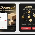 煤炉Mercari国外闲鱼二手电商运营实战全流程，仿品高利润，简单上手，闷声搞钱