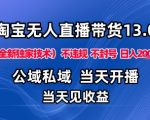 淘宝无人直播13.0,公域私域技术,不封号,不违规布局下半年旺季赛道,日入1K+(独家技术)【揭秘】 淘宝无人直播13.0,公域私域技术,不封号,不违规布局下半年旺季赛道,日入1K+(独家技术)【揭秘】