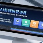 AI影视解说项目，电影解说爆款制作全流程，新手也能快速掌握