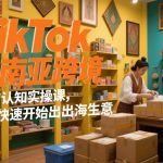 TikTok东南亚跨境从0-1认知实操课，教你快速开始出海生意