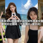 性感美女Ai绘图提示词生成性感美女图，要用好这些词（千张图片+提示词）