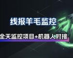 线报羊毛监控_自动挂机监控+群机器人通知