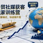 外贸社媒获客独家训练营，外贸新模式，快速做外贸（更新26年2月）