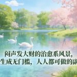 闷声发大财的治愈系风景，AI生成无门槛，人人都可做的副业