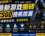 最新游戏搬砖，CSGO纯挂G，不需要玩游戏，实现真挂G，月入1W+，五一小高峰上车可吃肉，手机即可操作【揭秘】