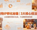 动物IP孵化秘籍｜3大核心技法，从流量密码到AI生成，打造爆款萌宠短剧
