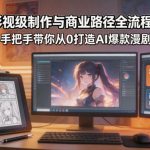 AI漫剧影视级制作与商业路径全流程实战教学，手带你从0打造AI爆款漫剧