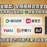 闲鱼售卖全网视频会员副业，全自动发货，上手简单、门槛极低，照着流程就能持续出单