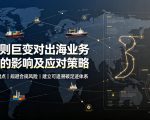 国际规则巨变对出海业务CBAM的影响及应对策略，帮助企业穿透供应链数据堵点，规避合规风险