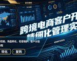 跨境电商客户开发与精细化管理实战课｜海外精准客源挖掘、询盘转化、老客维护、客户分层全流程落地教程