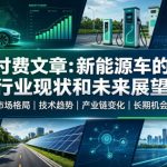 付费文章：新能原车的行业现状和未来展望