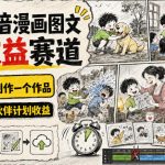 最新抖音漫画图文高收益赛道，10分钟制作一个作品，稳拿创作者伙伴计划收益