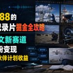 外面卖188的AI伪记录片掘金全攻略，抖音图文新赛道，轻松涨粉变现，拿创作者伙伴计划收益【文档】（更新）