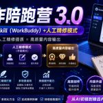 AI写作陪跑营3.0，Ai智能体创建写作skill（workbuddy）+人工手写模式（手搓模式），去除AI痕迹（头条号、公众号、百家号）（更新0730）