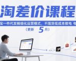 淘差价课程，淘宝一件代发精细化运营模式，不囤货低成本做电商（更新26年8月23日）