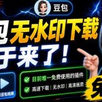 最新豆包无水印下载终于来了！支持豆包图片+视频，15秒视频配置本地账户管理及批量下载，浏览器插件（更新08月）