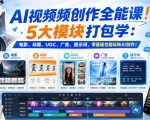 AI视频频创作全能课！5大模块打包学：电影、动画、UGC、广告、提示词，零基础也能玩转AI创作！【原创双语字幕】